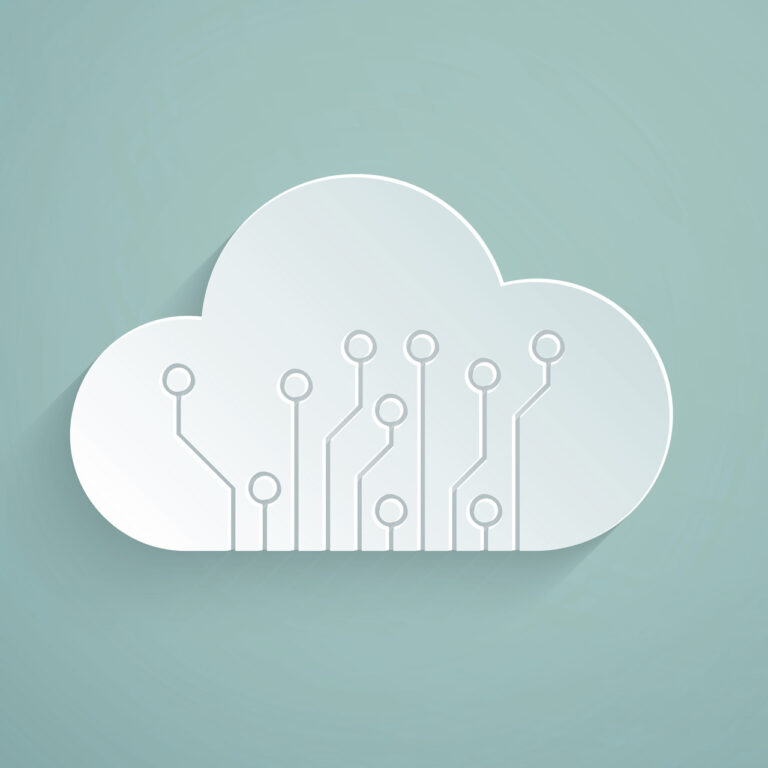 Wolke mit Datensträngen