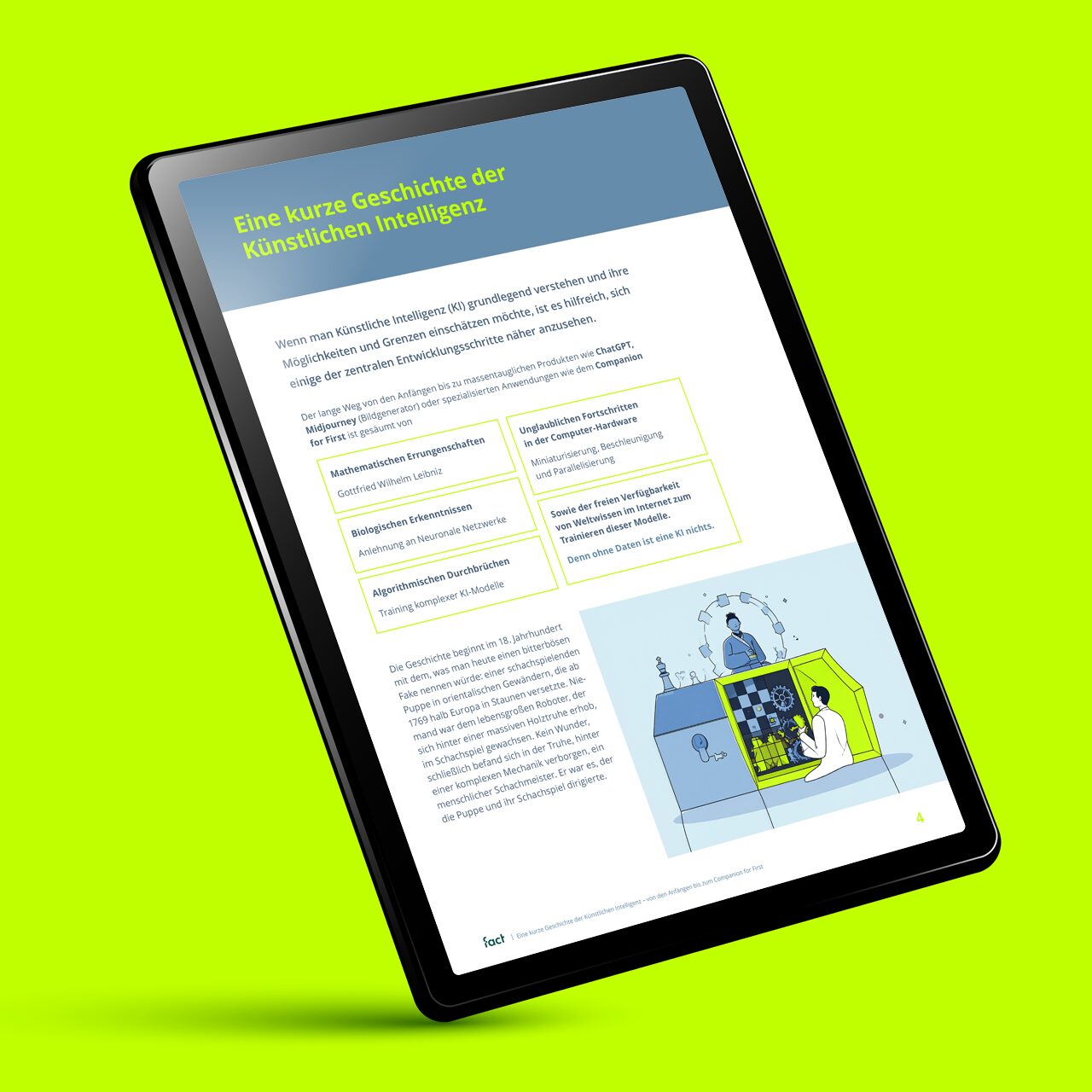 iPad mit Fact Whitepaper