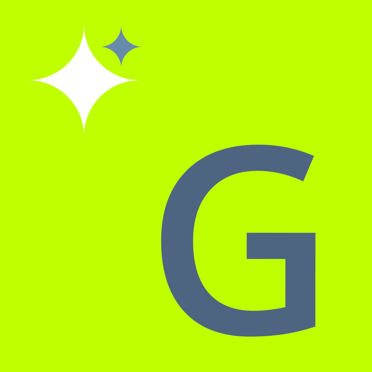 Buchstabe G mit Sternchen