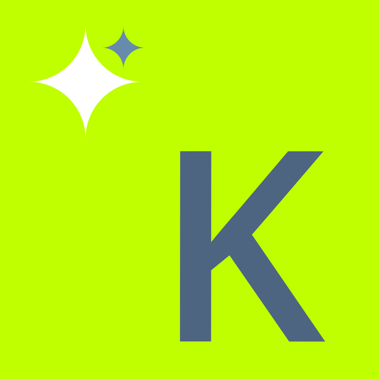 Buchstabe K mit Sternchen