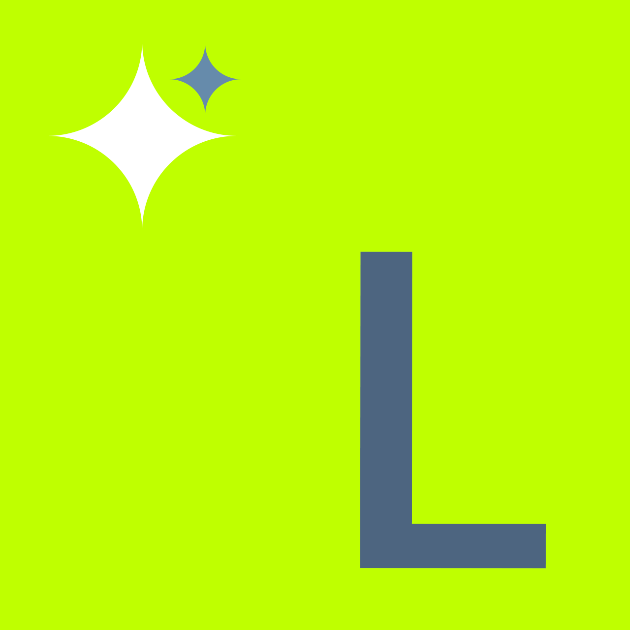 Buchstabe L mit Sternchen