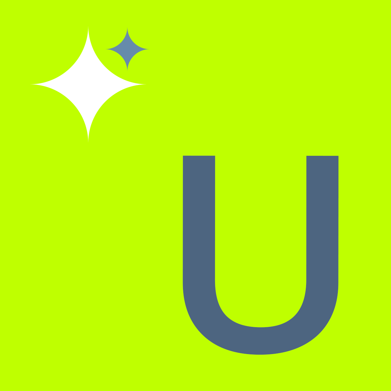 Buchstabe U mit Sternchen